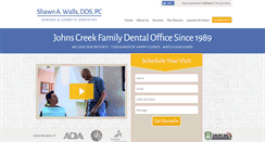 Desktop Screenshot of dentistjohnscreek.com